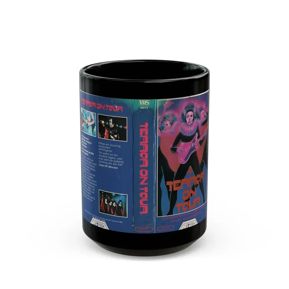 TERROR ON TOUR (VHS COVER) - Black Coffee Mug 15oz - Go Mug Yourself