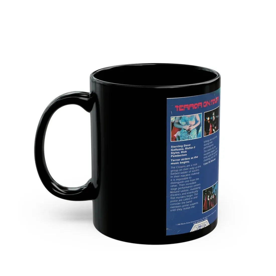 TERROR ON TOUR (VHS COVER) - Black Coffee Mug - Go Mug Yourself