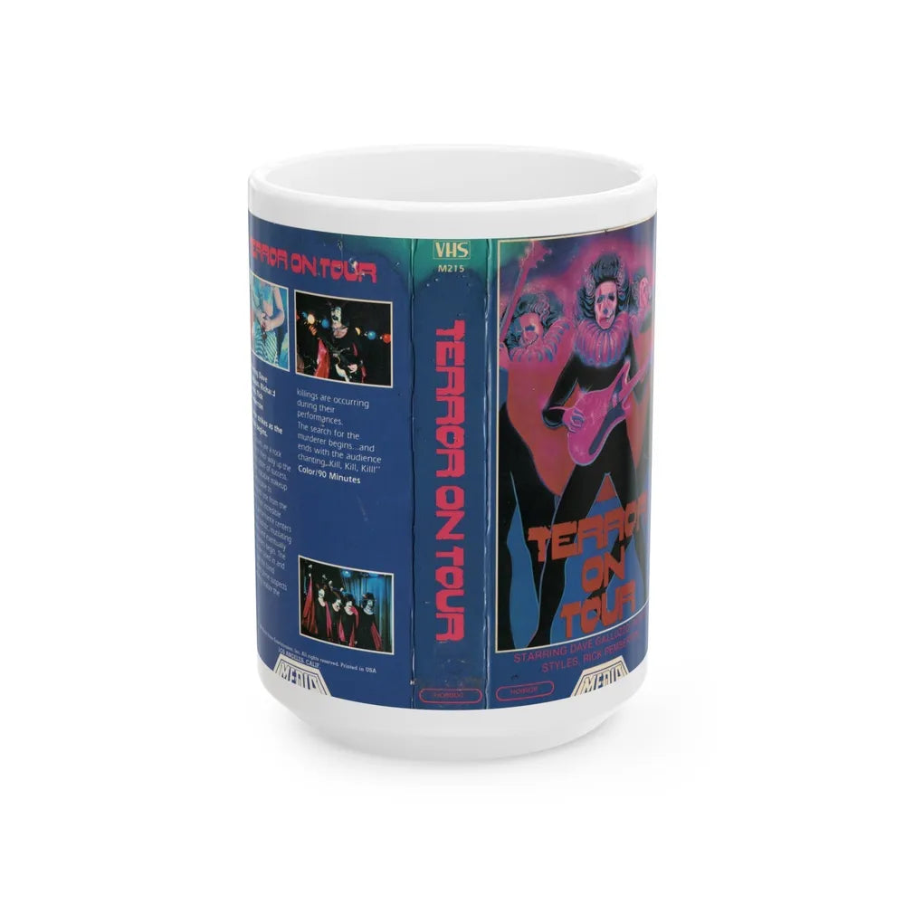 TERROR ON TOUR (VHS COVER) - White Coffee Mug-15oz-Go Mug Yourself