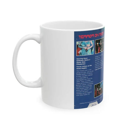 TERROR ON TOUR (VHS COVER) - White Coffee Mug - Go Mug Yourself