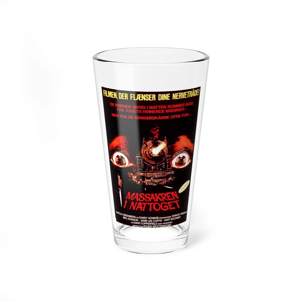 TERROR TRAIN (DANISH) 1980 Movie Poster - Pint Glass 16oz-16oz-Go Mug Yourself