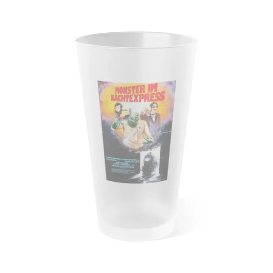 TERROR TRAIN (GERMAN) 1980 Movie Poster - Frosted Pint Glass 16oz Default Title - Go Mug Yourself