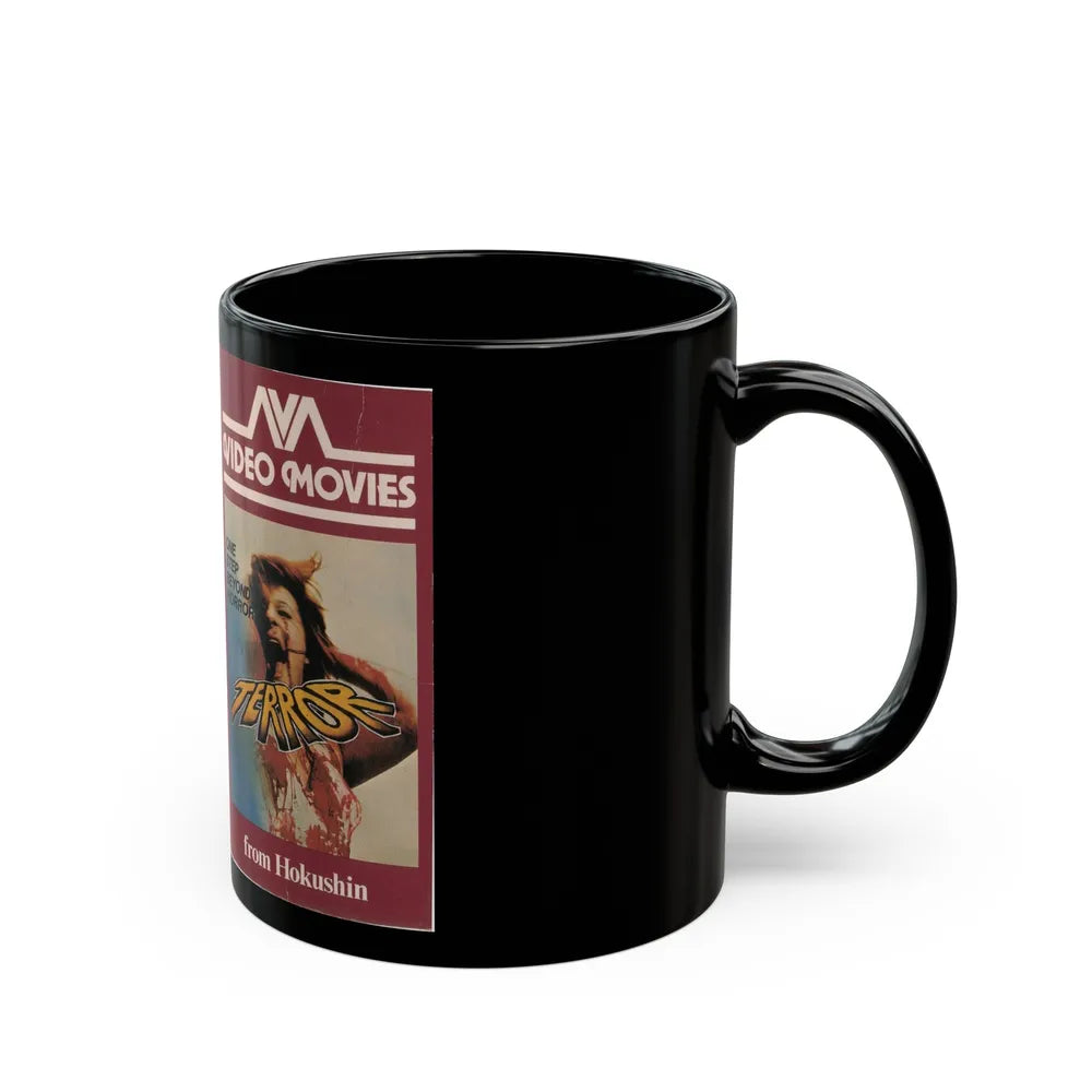 TERROR (VHS COVER) - Black Coffee Mug-Go Mug Yourself