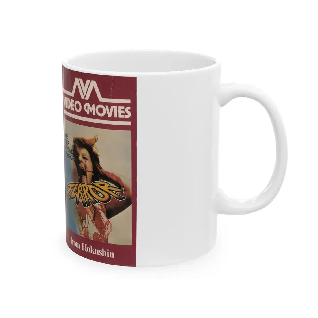 TERROR (VHS COVER) - White Coffee Mug - Go Mug Yourself
