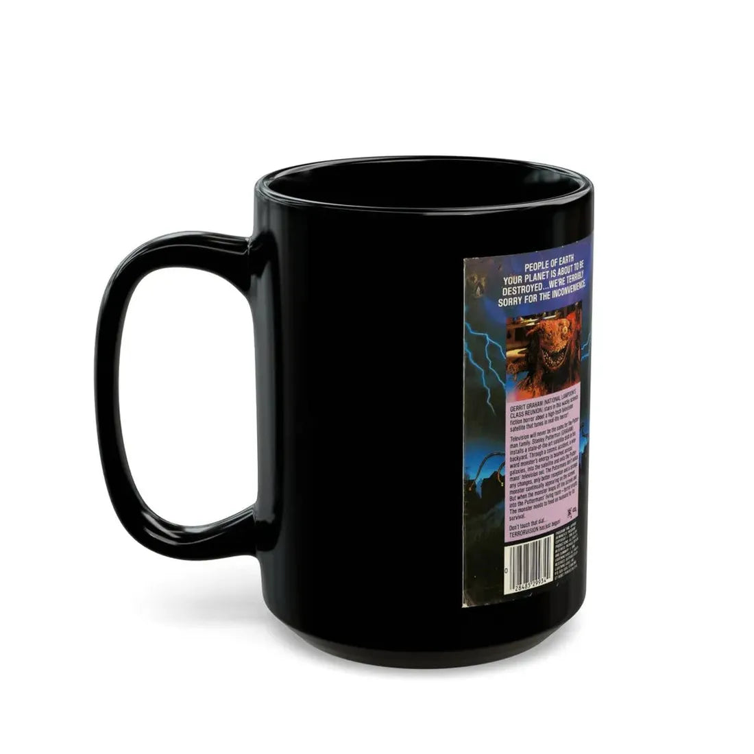 TERROR VISION (VHS COVER) - Black Coffee Mug - Go Mug Yourself