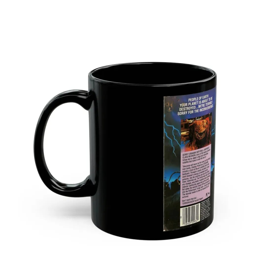 TERROR VISION (VHS COVER) - Black Coffee Mug - Go Mug Yourself