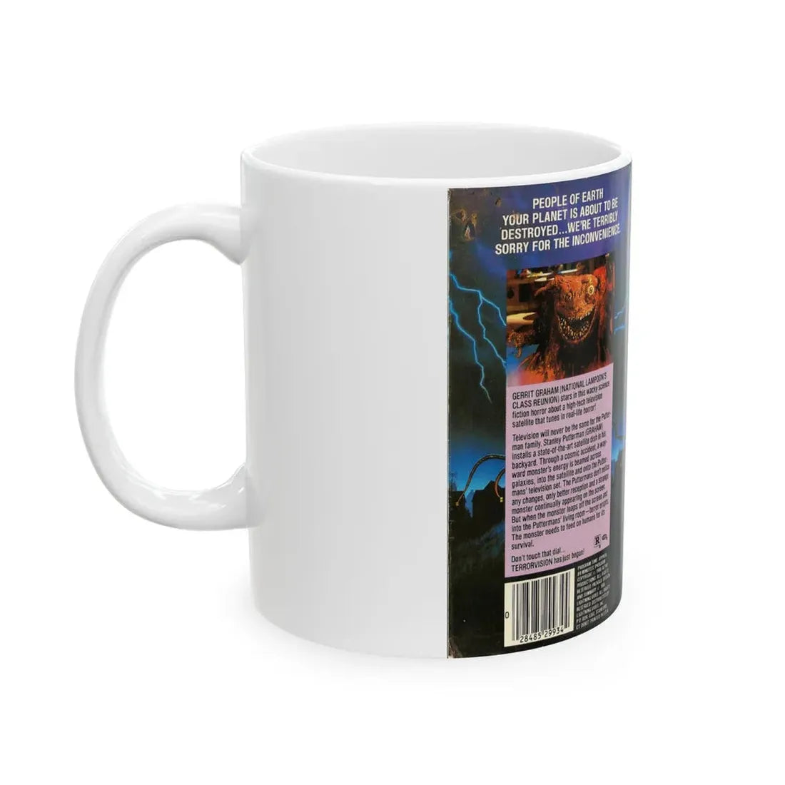 TERROR VISION (VHS COVER) - White Coffee Mug - Go Mug Yourself