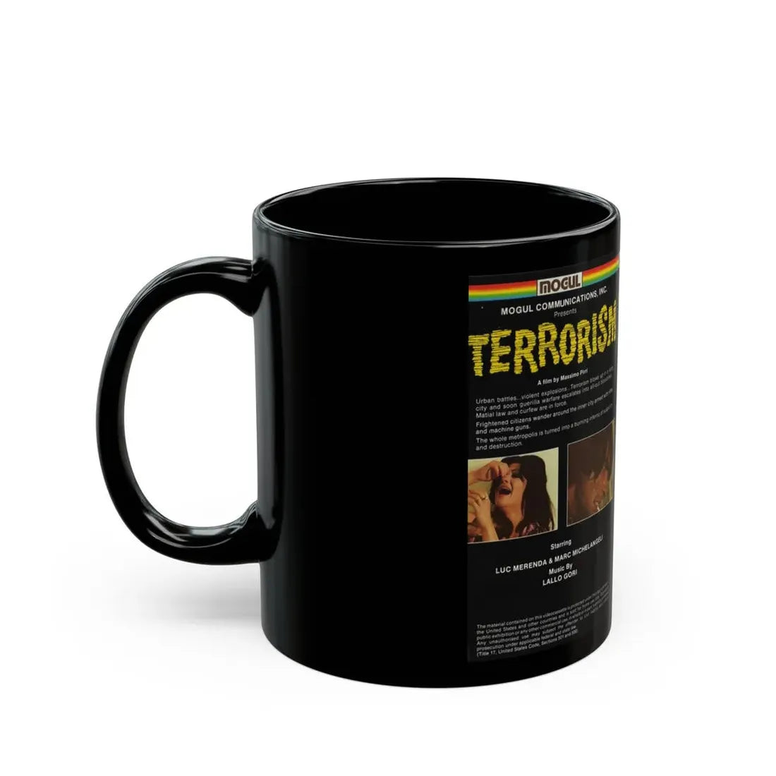 TERRORISM (VHS COVER) - Black Coffee Mug - Go Mug Yourself