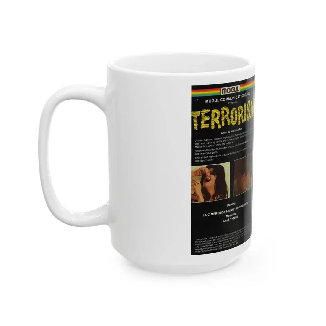 TERRORISM (VHS COVER) - White Coffee Mug - Go Mug Yourself