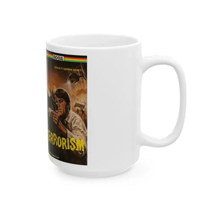 TERRORISM (VHS COVER) - White Coffee Mug - Go Mug Yourself