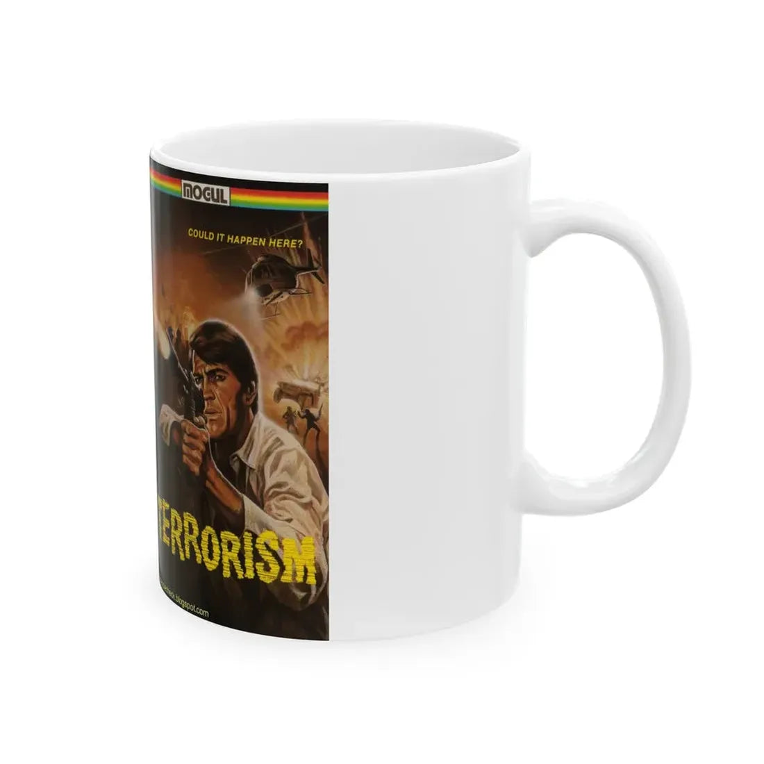 TERRORISM (VHS COVER) - White Coffee Mug - Go Mug Yourself
