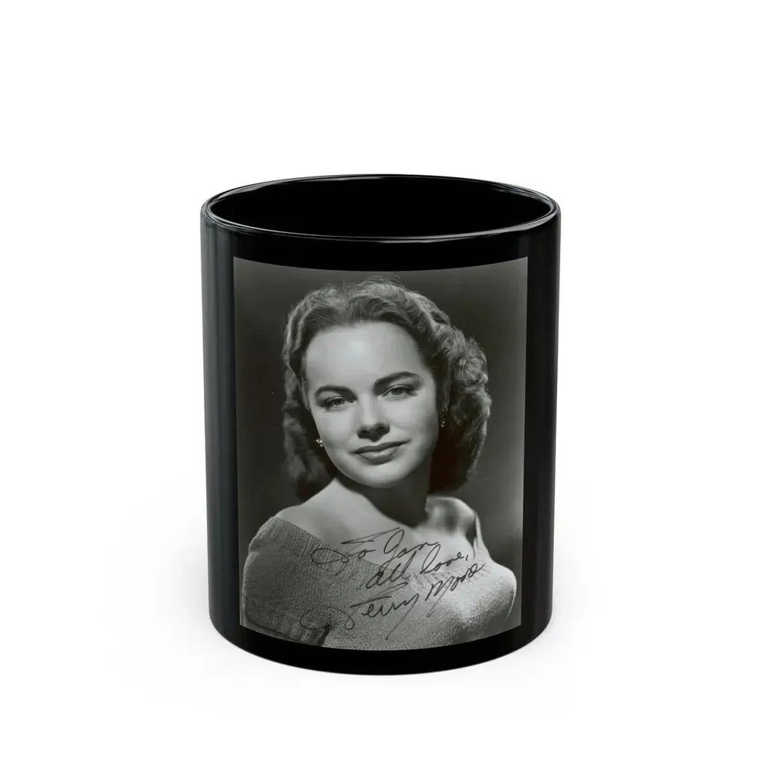 Terry Moore #07 (Vintage Female Icon) Black Coffee Mug 11oz - Go Mug Yourself