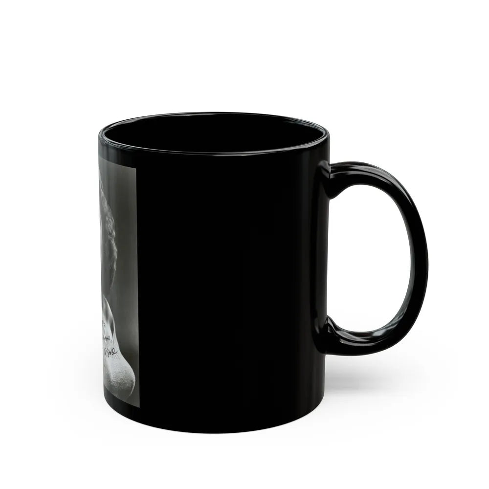 Terry Moore #07 (Vintage Female Icon) Black Coffee Mug-Go Mug Yourself