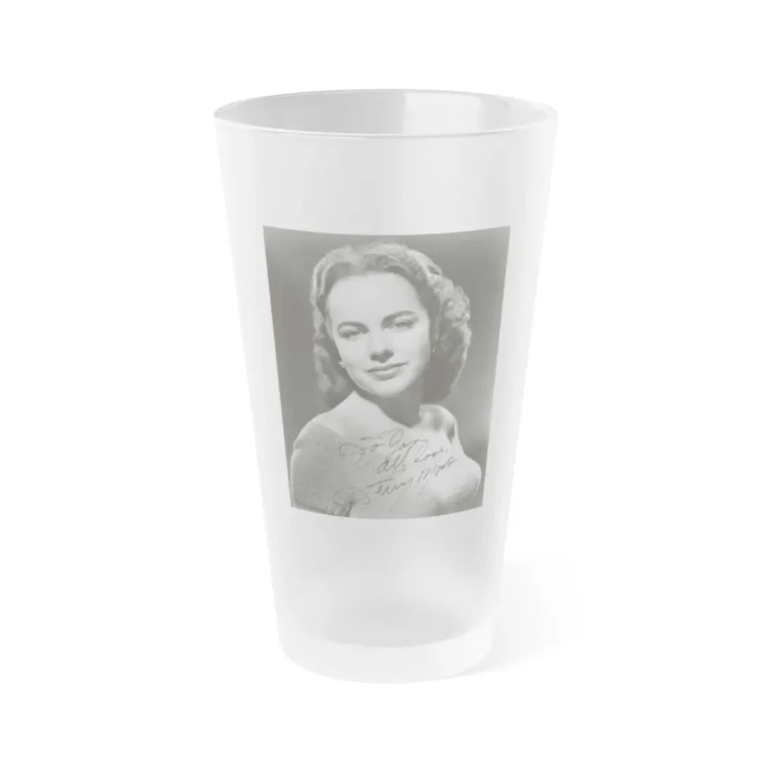 Terry Moore #07 (Vintage Female Icon) Frosted Pint Glass 16oz 16oz Frosted - Go Mug Yourself