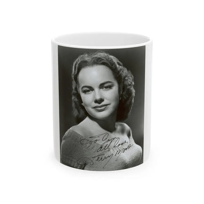 Terry Moore #07 (Vintage Female Icon) White Coffee Mug-11oz-Go Mug Yourself