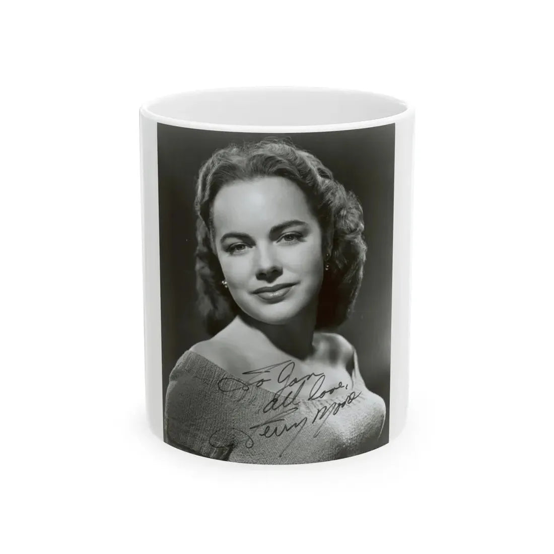 Terry Moore #07 (Vintage Female Icon) White Coffee Mug 11oz - Go Mug Yourself