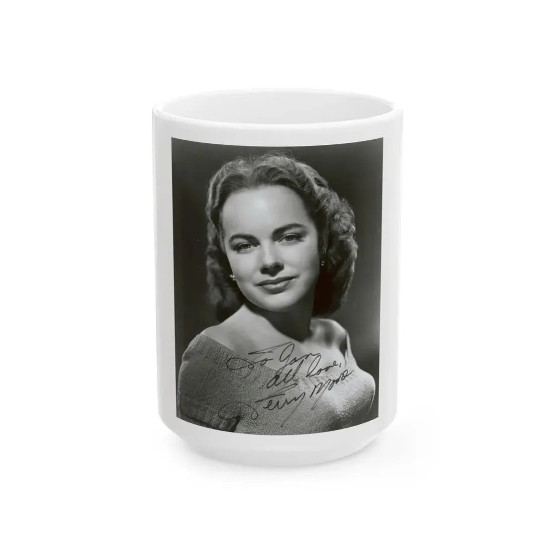 Terry Moore #07 (Vintage Female Icon) White Coffee Mug 15oz - Go Mug Yourself
