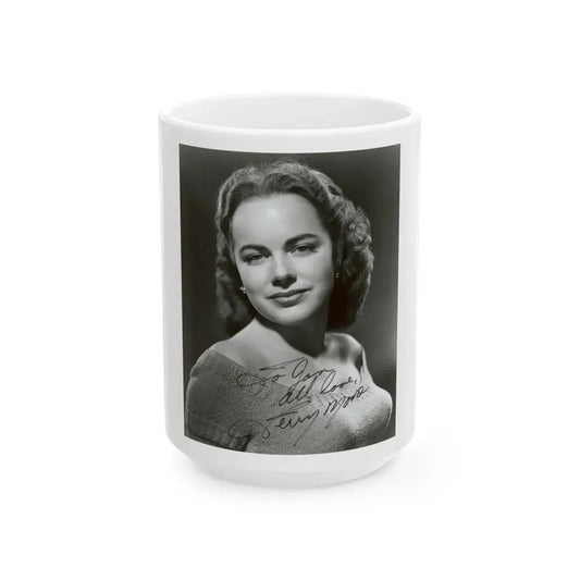 Terry Moore #07 (Vintage Female Icon) White Coffee Mug 15oz - Go Mug Yourself