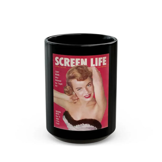 Terry Moore #09 - Mag. Cover (Vintage Female Icon) Black Coffee Mug 15oz - Go Mug Yourself