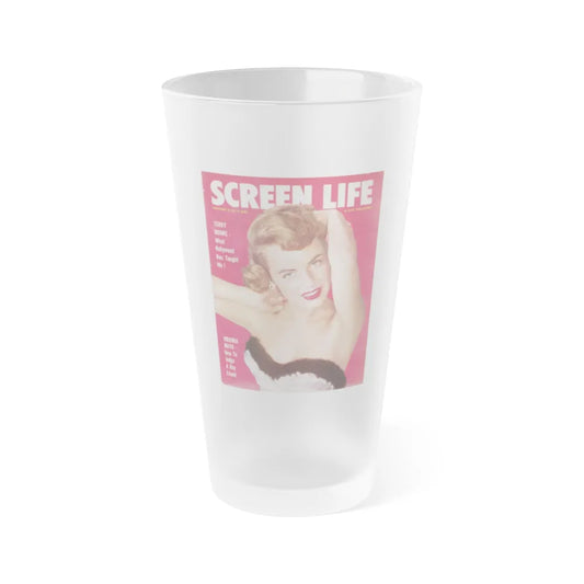 Terry Moore #09 - Mag. Cover (Vintage Female Icon) Frosted Pint Glass 16oz-16oz-Frosted-Go Mug Yourself