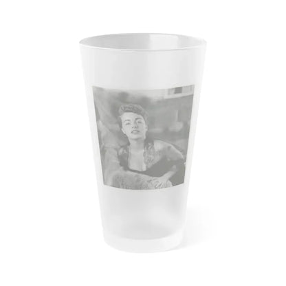 Terry Moore #104 (Vintage Female Icon) Frosted Pint Glass 16oz 16oz Frosted - Go Mug Yourself