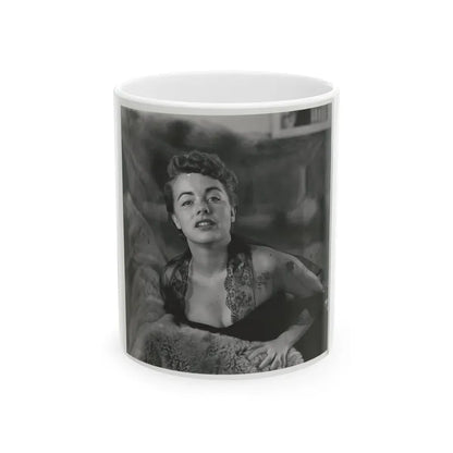 Terry Moore #104 (Vintage Female Icon) White Coffee Mug 11oz - Go Mug Yourself
