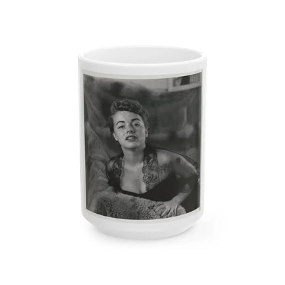 Terry Moore #104 (Vintage Female Icon) White Coffee Mug-15oz-Go Mug Yourself