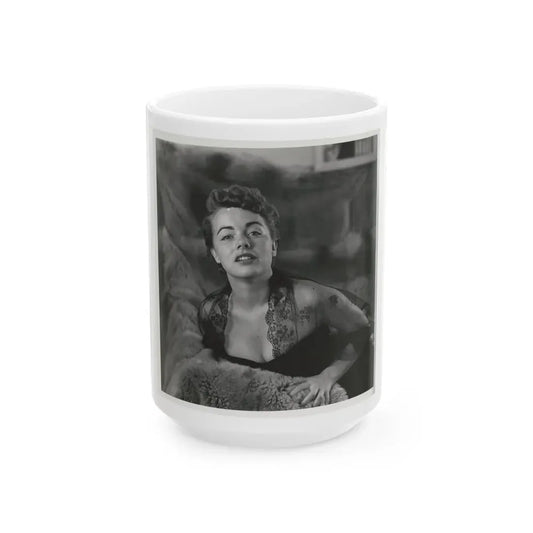 Terry Moore #104 (Vintage Female Icon) White Coffee Mug 15oz - Go Mug Yourself