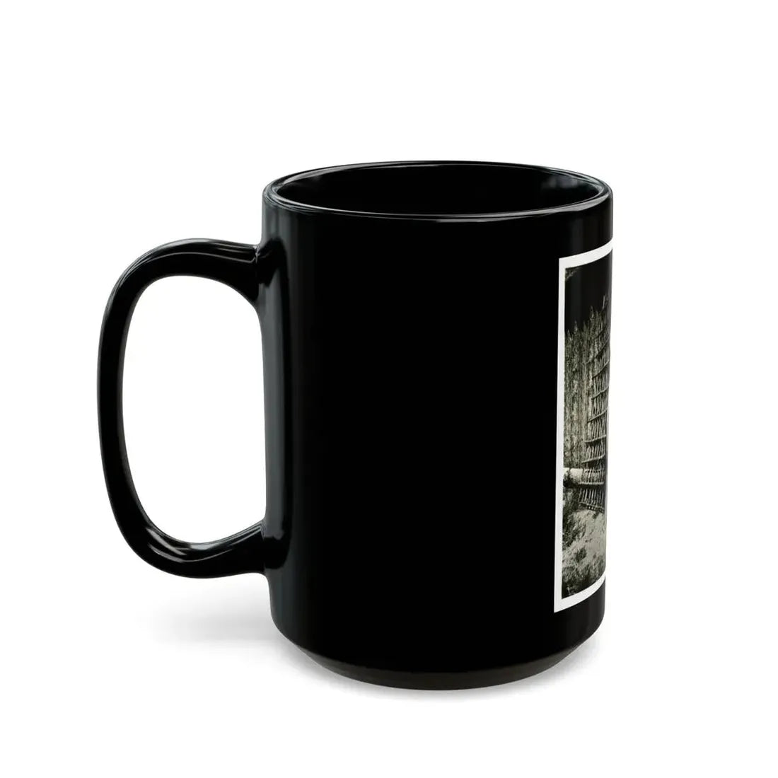 Terry Moore #112 - 1-Piece B&W Full Body Swimsuit Cheesecake Photo in Clad Heels (Vintage Female Icon) Black Coffee Mug - Go Mug Yourself