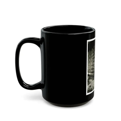 Terry Moore #112 - 1-Piece B&W Full Body Swimsuit Cheesecake Photo in Clad Heels (Vintage Female Icon) Black Coffee Mug - Go Mug Yourself