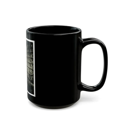 Terry Moore #112 - 1-Piece B&W Full Body Swimsuit Cheesecake Photo in Clad Heels (Vintage Female Icon) Black Coffee Mug - Go Mug Yourself