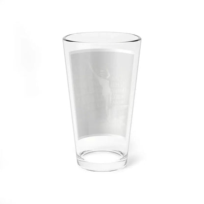 Terry Moore #112 - 1-Piece B&W Full Body Swimsuit Cheesecake Photo in Clad Heels (Vintage Female Icon) Pint Glass 16oz - Go Mug Yourself