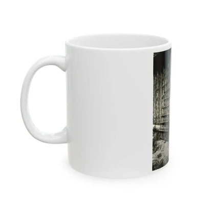 Terry Moore #112 - 1-Piece B&W Full Body Swimsuit Cheesecake Photo in Clad Heels (Vintage Female Icon) White Coffee Mug - Go Mug Yourself