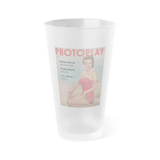 Terry Moore #117 - Mag. Cover (Vintage Female Icon) Frosted Pint Glass 16oz 16oz Frosted - Go Mug Yourself