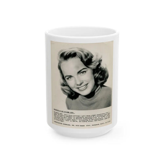 Terry Moore #118 (Vintage Female Icon) White Coffee Mug-15oz-Go Mug Yourself