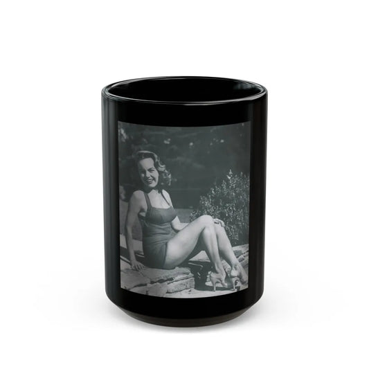 Terry Moore #12 (Vintage Female Icon) Black Coffee Mug-15oz-Go Mug Yourself