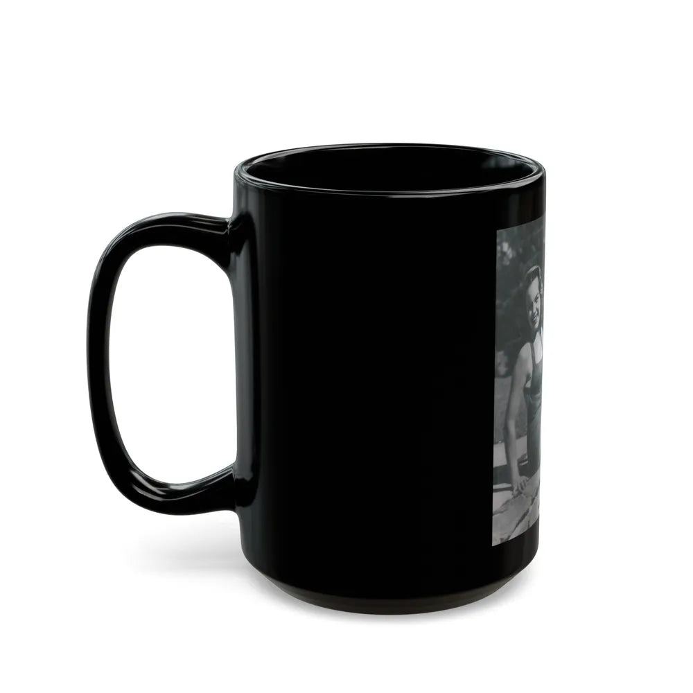 Terry Moore #12 (Vintage Female Icon) Black Coffee Mug-Go Mug Yourself