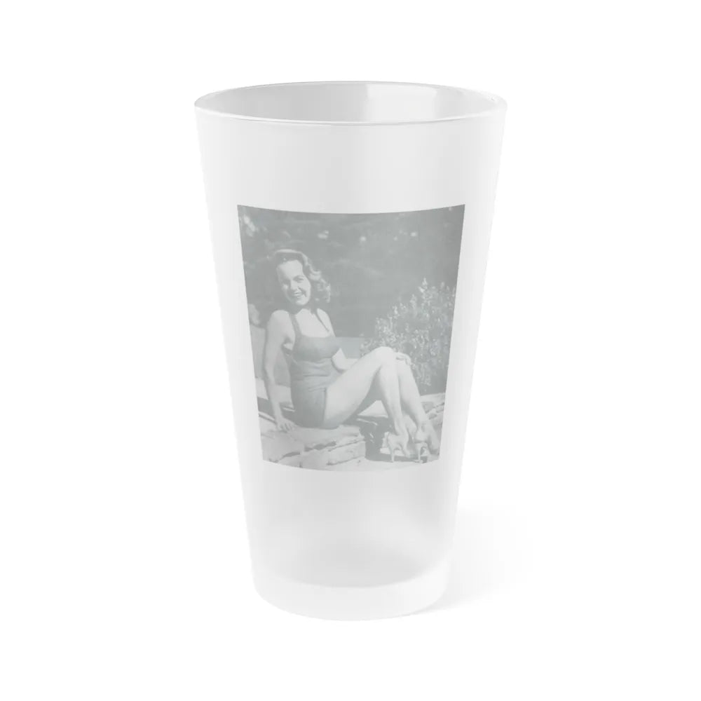 Terry Moore #12 (Vintage Female Icon) Frosted Pint Glass 16oz-16oz-Frosted-Go Mug Yourself