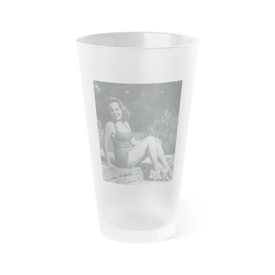 Terry Moore #12 (Vintage Female Icon) Frosted Pint Glass 16oz 16oz Frosted - Go Mug Yourself