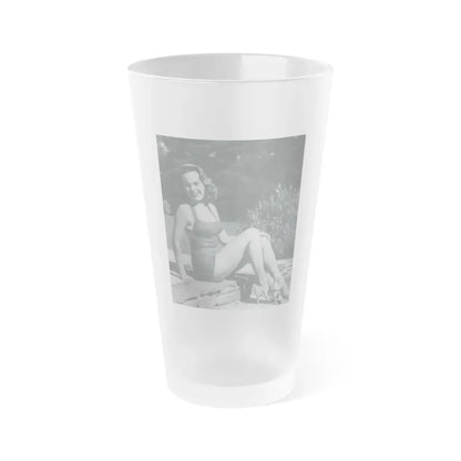 Terry Moore #12 (Vintage Female Icon) Frosted Pint Glass 16oz 16oz Frosted - Go Mug Yourself