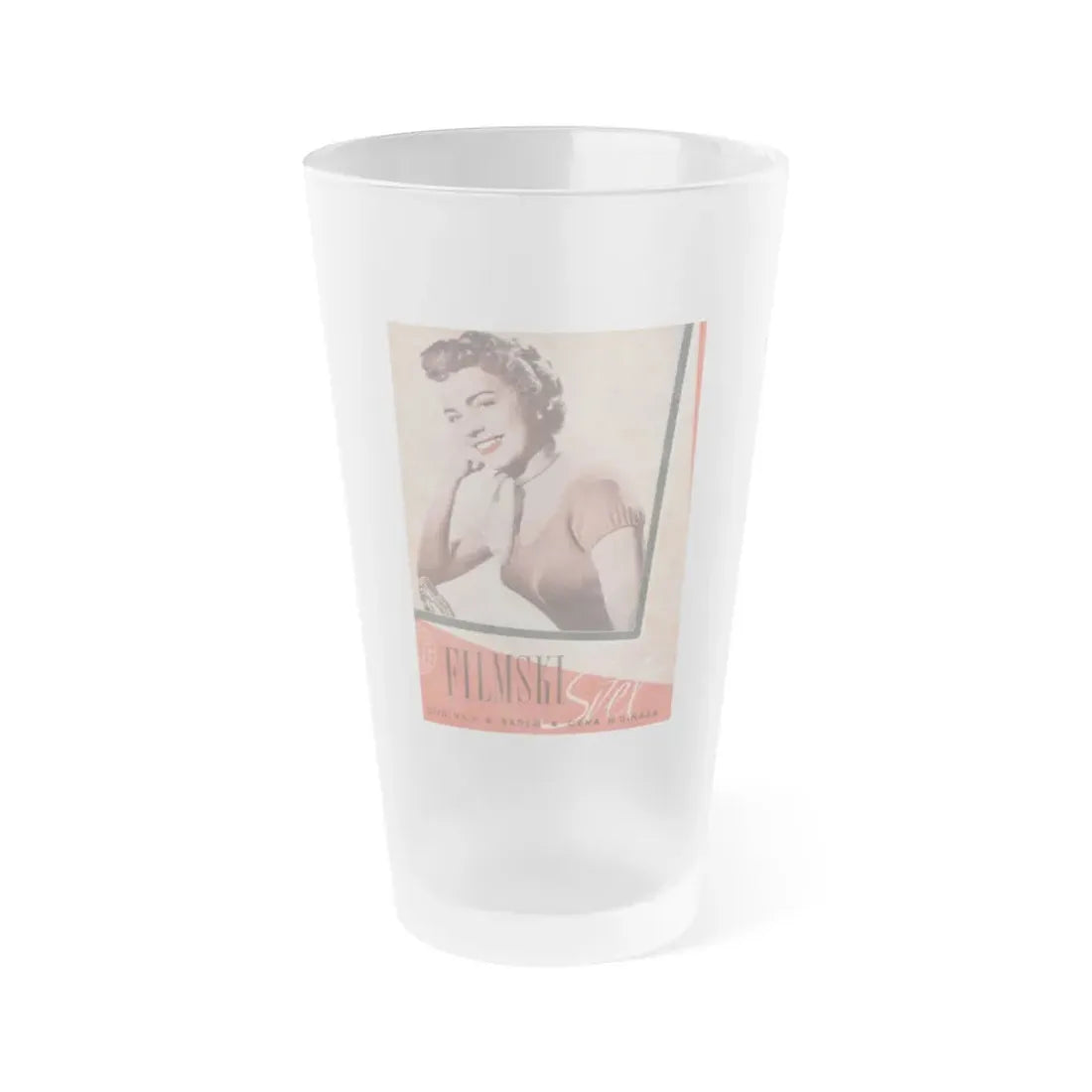 Terry Moore #144 - Mag. Cover (Vintage Female Icon) Frosted Pint Glass 16oz 16oz Frosted - Go Mug Yourself