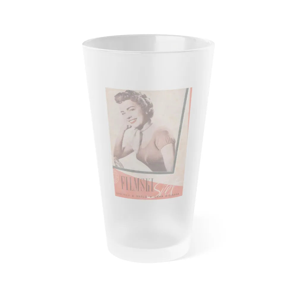 Terry Moore #144 - Mag. Cover (Vintage Female Icon) Frosted Pint Glass 16oz-16oz-Frosted-Go Mug Yourself