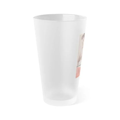 Terry Moore #144 - Mag. Cover (Vintage Female Icon) Frosted Pint Glass 16oz-Go Mug Yourself