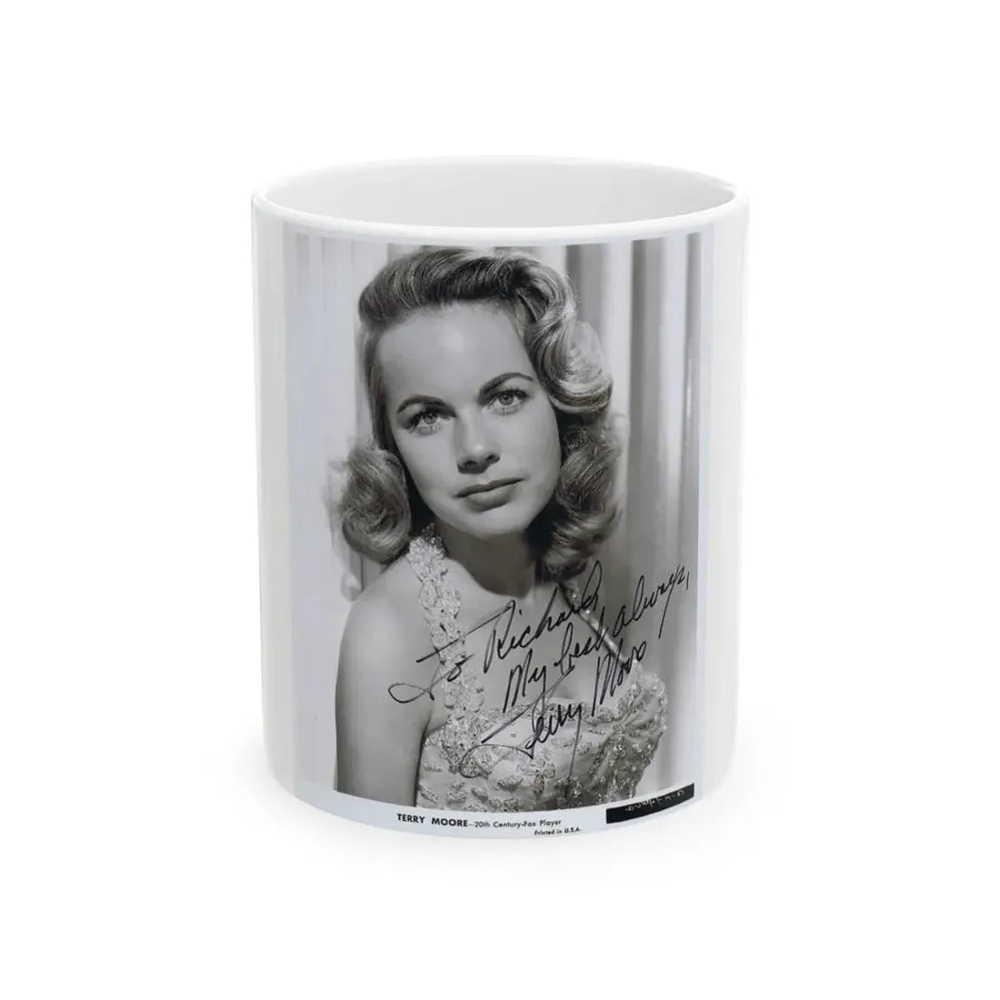 Terry Moore #187 (Vintage Female Icon) White Coffee Mug 11oz - Go Mug Yourself