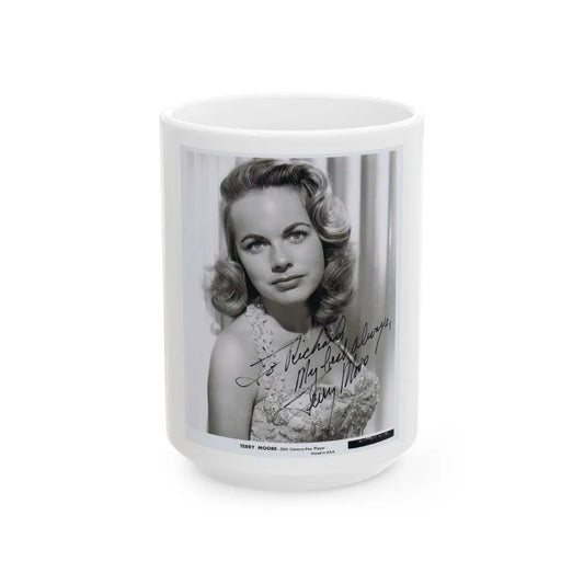 Terry Moore #187 (Vintage Female Icon) White Coffee Mug-15oz-Go Mug Yourself