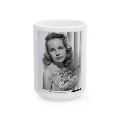 Terry Moore #187 (Vintage Female Icon) White Coffee Mug 15oz - Go Mug Yourself