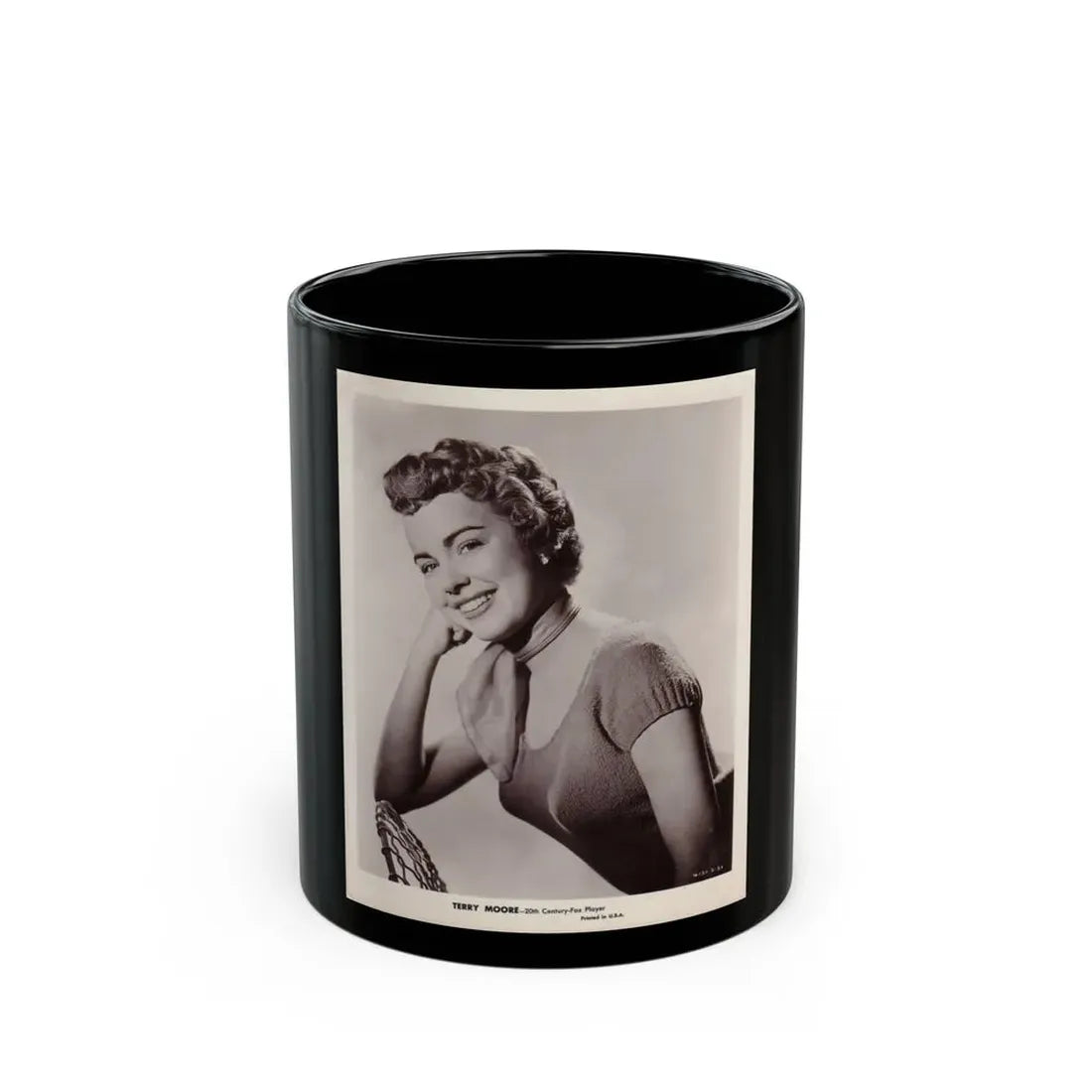 Terry Moore #189 (Vintage Female Icon) Black Coffee Mug 11oz - Go Mug Yourself