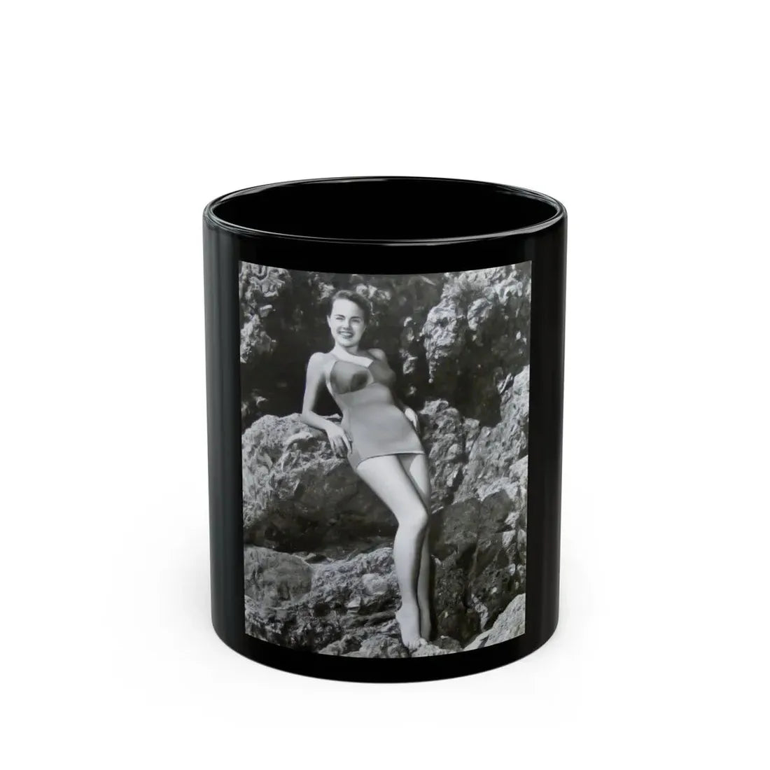 Terry Moore #199 (Vintage Female Icon) Black Coffee Mug 11oz - Go Mug Yourself
