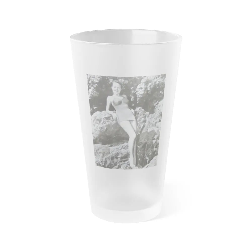 Terry Moore #199 (Vintage Female Icon) Frosted Pint Glass 16oz-16oz-Frosted-Go Mug Yourself