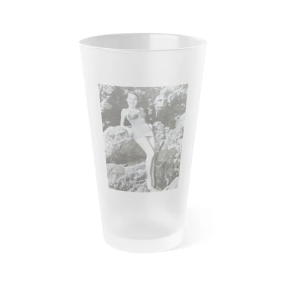 Terry Moore #199 (Vintage Female Icon) Frosted Pint Glass 16oz-16oz-Frosted-Go Mug Yourself